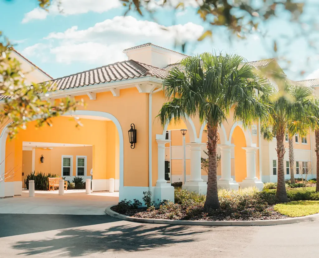 The exterior of the Health Center at Legacy Pointe at UCF